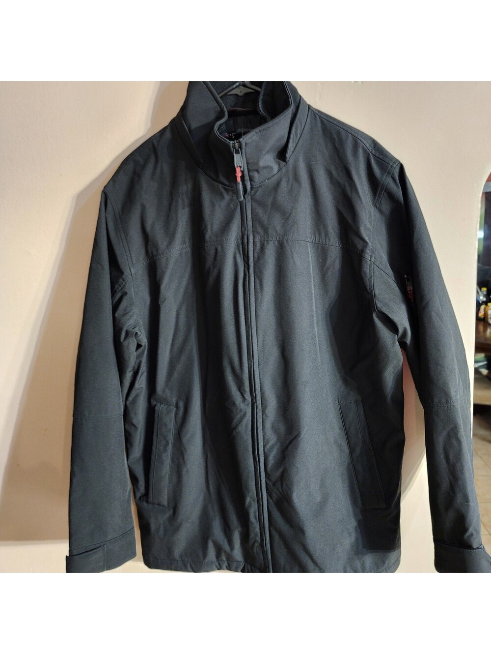 Hawke & Co Zip Sport Jacket Mens Size M Black Thermal Insulation Dynamic Fiber